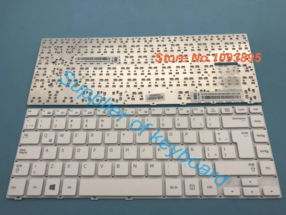 

New For Samsung NP470R4E 470R4E NP455R4J NP450R4Q NP450R4V NP530U4E-X01 NP530U4E-X02 Latin Spanish Keyboard White