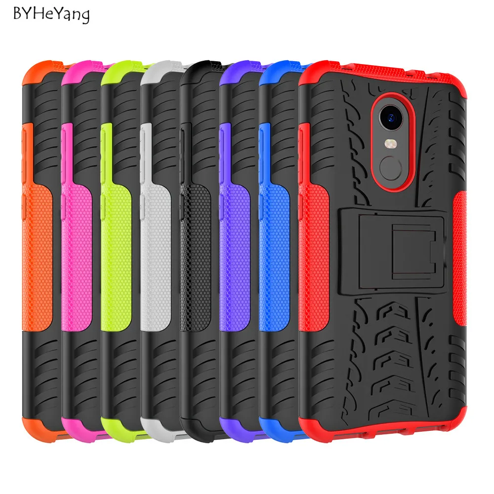 

BYHeYang For Xiaomi Redmi 5 Plus Case Redmi 5 Plus Cover 5.99" Silicone TPU + Armor Plastic Cases Kickstand Cover Redmi 5 Plus