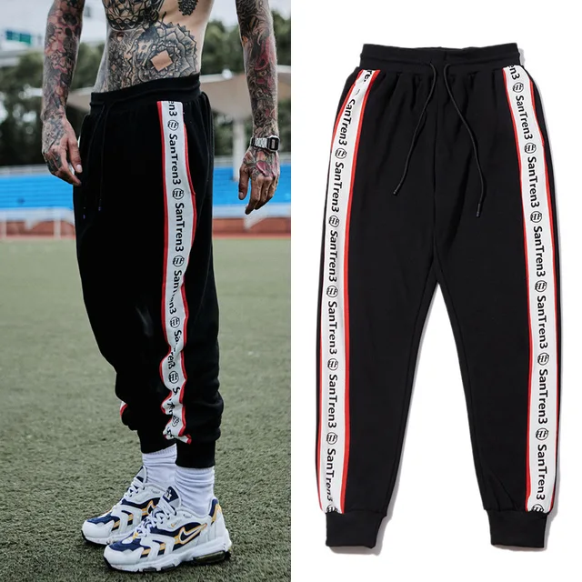 Men's Hip Hop Cropped Trousers Spring New Style Hip Hop Dancer Foot