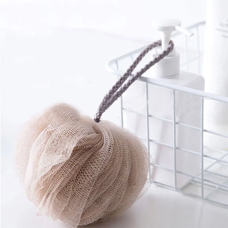 PE мягкое тело Чистящая губка для ванны Spa Mesh скруббер взрослых Ванна Цветок тела мойка Чистка скраб для душа мяч для ванной оптовая продажа