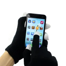 5 Прямая поставка Новая мода сенсорный экран перчатки текстовые зимние вязаные для смартфонов iphone