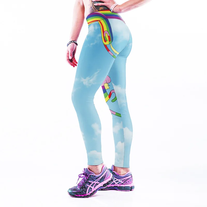 

Women Flexible Cartoon Pony Print Tight Pants Workout Gym Training Running Yoga Sport Fitness Exercise Leggings Dropshipping