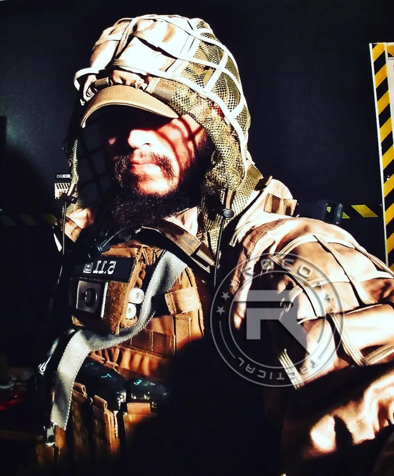 ROCOTACTICAL тактический Снайпер Ghillie капот Камуфляж Охота Ghillie костюм основа для страйкбола Пейнтбол Wargame CP армейский зеленый