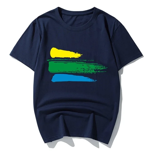 NAVY BLUE Мужские Забавные футболки размера плюс, большие футболки с коротким рукавом, хлопковые футболки 6XL 7XL, летние белые футболки 52 54, домашние повседневные модели, топы 130 кг - Цвет: NAVY BLUE