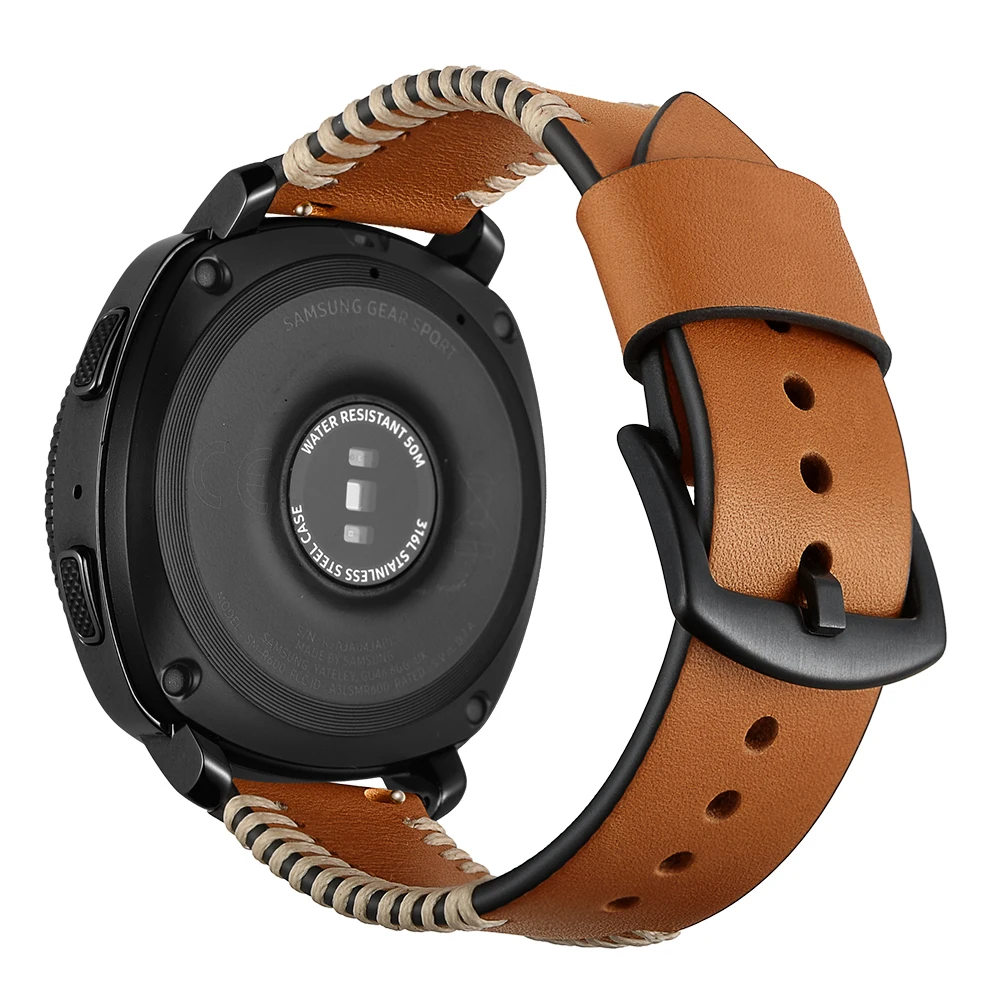 20 мм браслет для Samsung Gear S2 Wacth из натуральной кожи ремешок часов Samsun классические