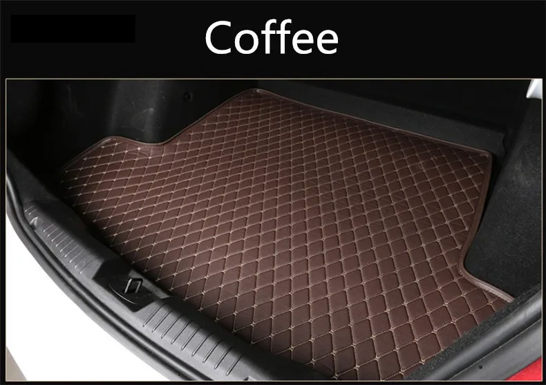 

Car Cargo Liner Trunk Mats For Hyundai Solaris 2017.2018 Auto Boot Mat High Quality New Embroidery Leather Free shipping