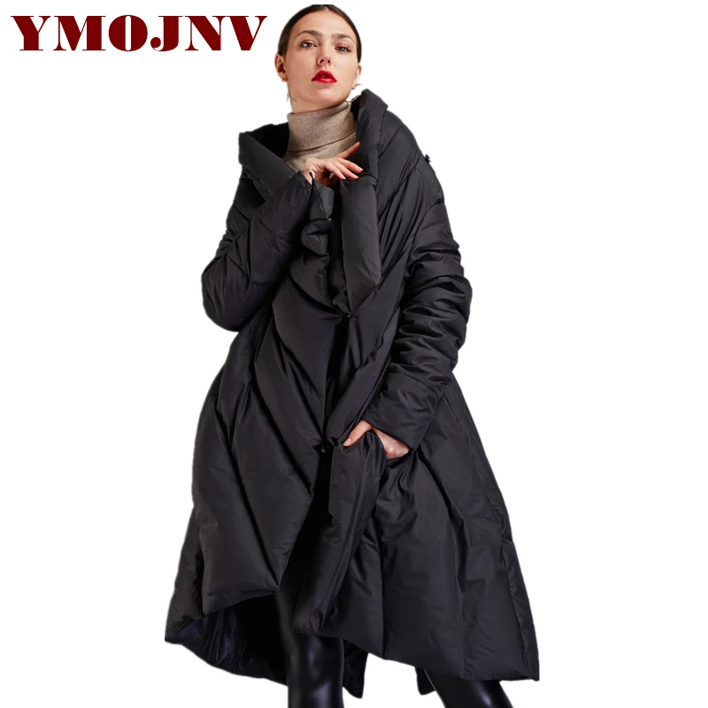 Новое поступление 2019 женские зимние куртки YMOJNV накидка парка женская утепленная