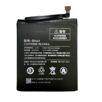 

New 4100mAh BN41 Battery For Xiaomi Redmi Note 4 MTK Helio X20 \ Redmi Note 4X Pro 4G+64G Phone + Tracking Code