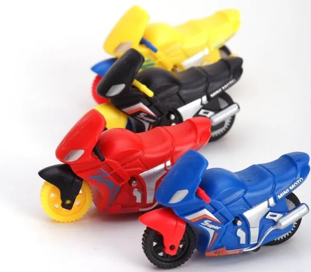 10 PCs multi color Mini motor cycle/ children pull back motor bike toys