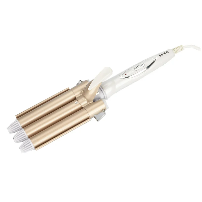 

Professional Curling Irons 3 Barrel Perm Rollers Hairstyles Tool Rapid Heating Girl's Ceramic Wave Curler Hair Irons