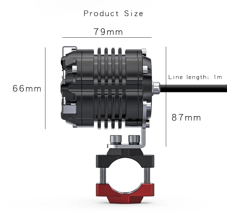 Светодиодный точечный светильник SPIRIT BEAST, модифицированные аксессуары, Внешние фары, вспомогательное освещение мотоцикла, супер яркие огни