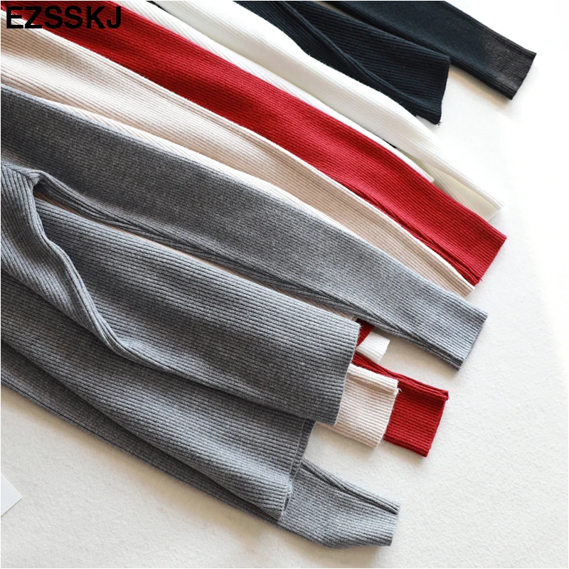 Повседневный свитер на молнии для женщин, водолазка, однотонный, весна ...