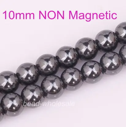 Ball BLACK NON-MAGNETIC HEMATITE Spacer BEADS 4MM 6MM 8MM 10MM 12MM 