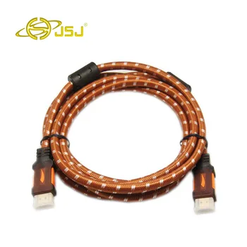 

JSJ HDMI to hdmi cable HD TV phone cable to the computer 99.9% high purity oxygen-free copper HDMI cable version 1.4