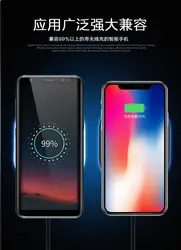 QI Беспроводной Зарядное устройство для iPhone X 8 плюс ярлык настольного телефона Зарядное устройство для android samsung Galaxy S9 S8 плюс S7 S6 края