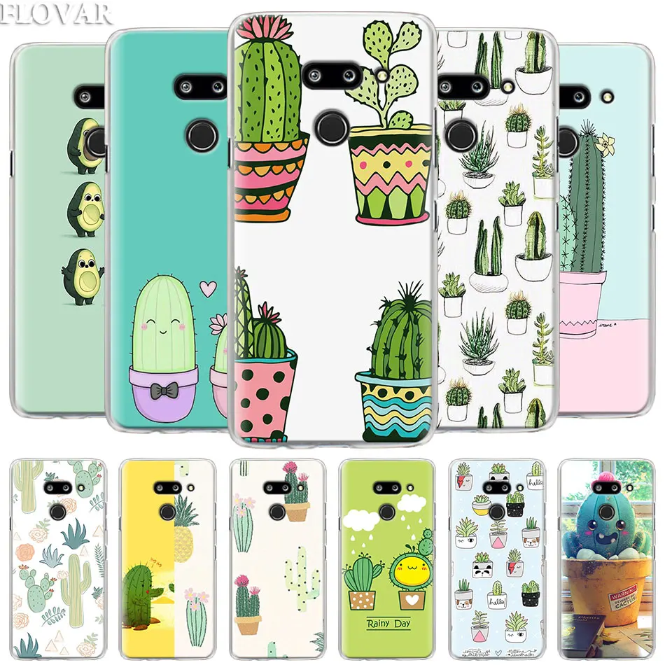 

Cactus Plants Phone Cases for LG G6 G7 Plus G8 ThinQ V40 V50 ThinQ Q6 Q7 Q8 Hard PC Case Coque