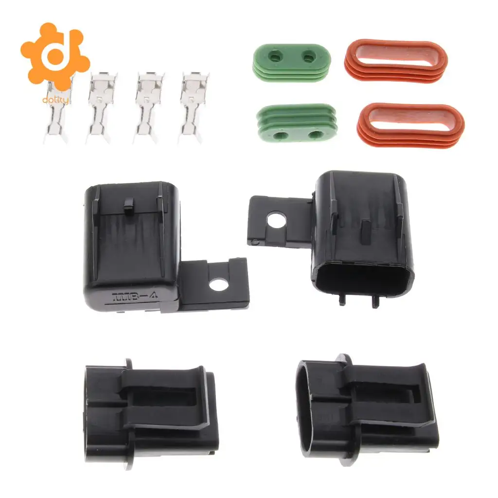 2 Sets Car Boat JH7018 Middle ATO ATC Blade Fuse Box Block with Terminals
