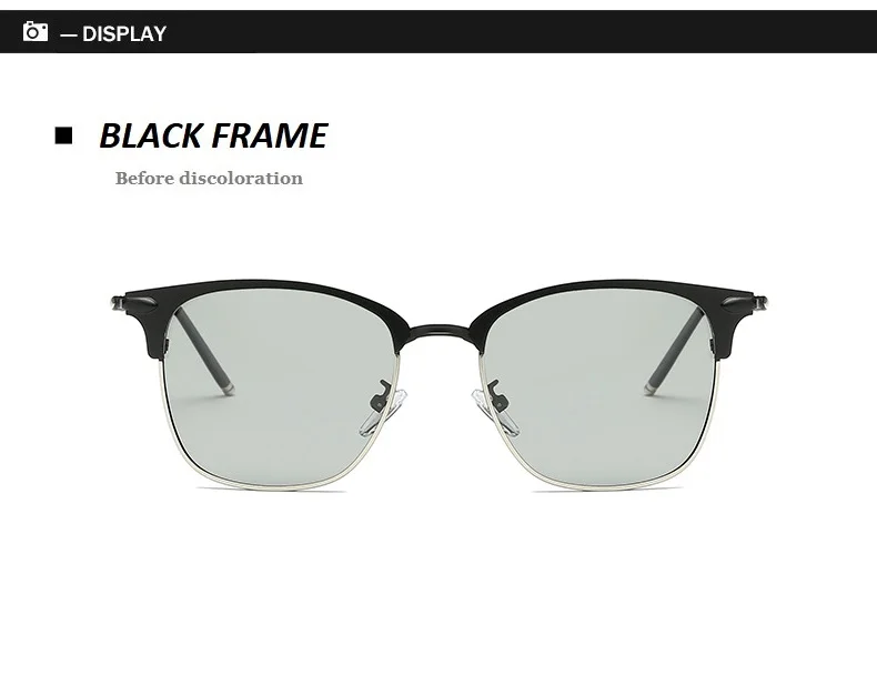 Ширина-147, фотохромные поляризованные мужские брендовые солнцезащитные очки из сплава с памятью, для вождения, для любой погоды, мужские солнцезащитные очки для ночного видения, зеркальные
