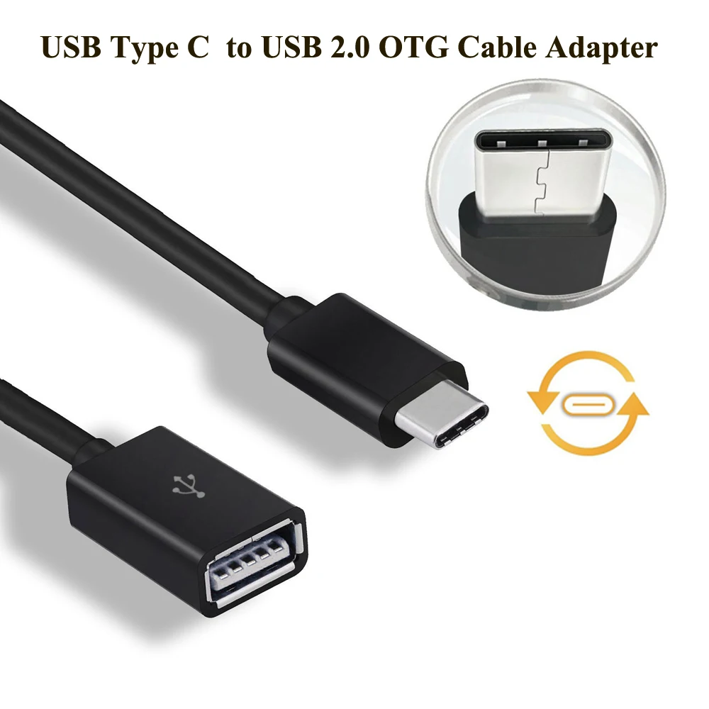 

USB-C 3.1 Type C Male to USB 2.0 Female OTG Data Sync & Charge Cable for Huawei P9 P10 Plus / P9 /Honor 9 8 V8 Smartphone Type-C