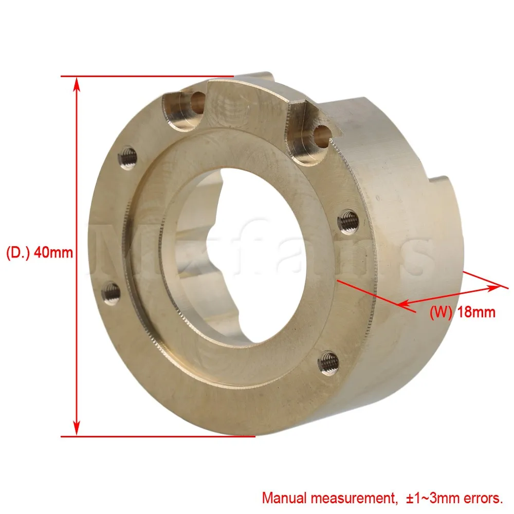 

Mxfans Golden Aluminum Alloy T8630 Heavy Metal Knuckle Weight for TRAXXAS TRX-4 RC1:10 Rock Crawler Car Pack of 4