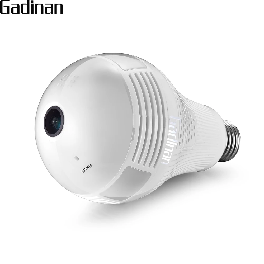 GADINAN Panoramic IP 3D VR 960P Wireless Camera WIFI Mini Bulb Light
