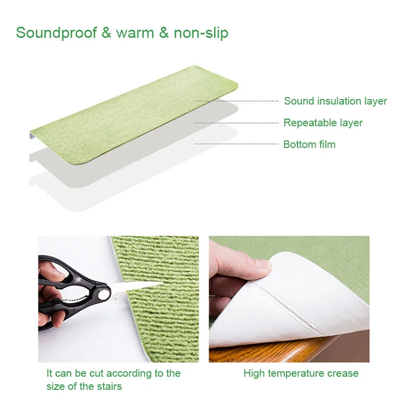 Self-adhesive Stair Non-slip Mute Mat Stair Floor Mats Safety Children Carpet Home Decor Best Price Self-adhesive Stair Non-slip Mute Mat Stair Floor Mats Safety Children Carpet Home Decor Best Price