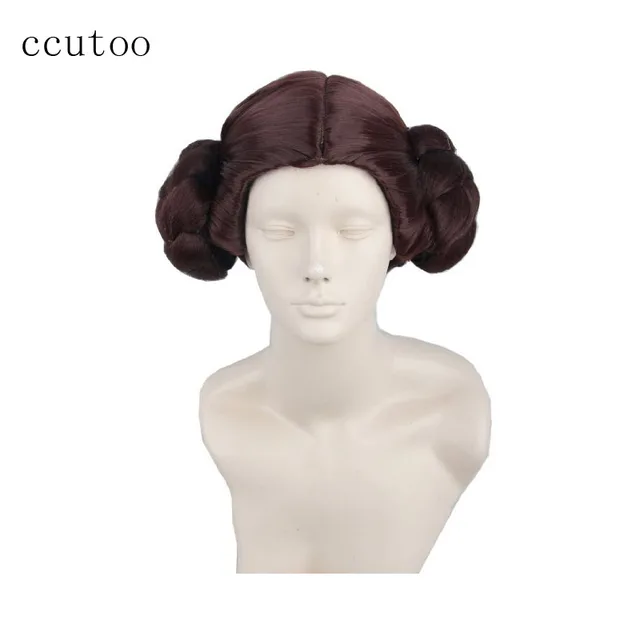 Ccutoo Star Wars Leia Organa Solo Princess Brown Short Synthetic