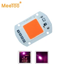 Светодиодный светильник для выращивания, умный чип, полный спектр входного сигнала 220 В 110 В, прямой привод переменного тока 20 Вт 30 Вт 50 Вт для комнатных растений, рост рассады и цветов