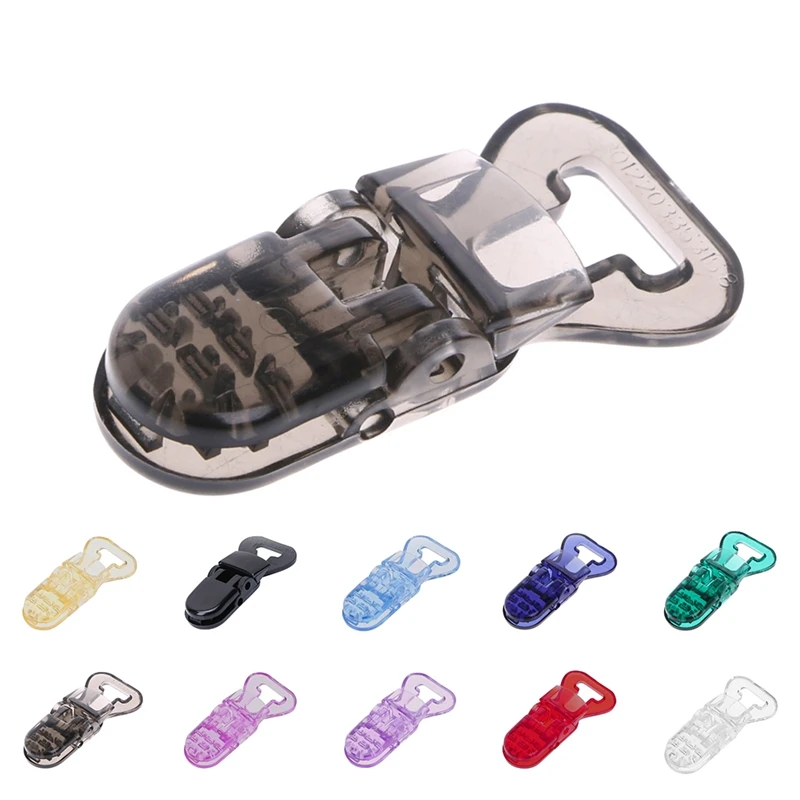 

5Pcs/ Set Nipple Clip 10mm Dummy Nipples Holder Pacifier Plastic Holder Suspender Clips Mitten Craft Baby Pacifier Holders