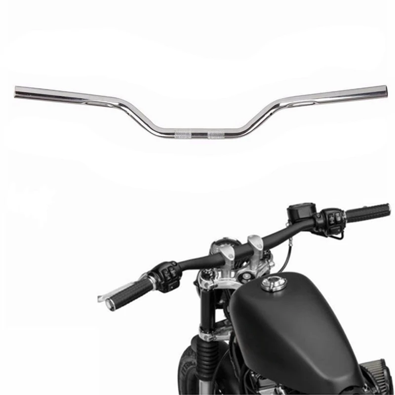 

New 7/8 inch 22mm Chrome Motorcycle Iron Bracket Drag Bar Handlebar For Honda Suzuki Yamaha Handle Bar