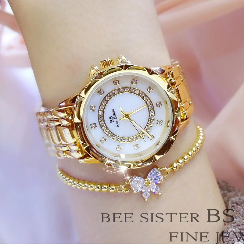 Relogio Feminino роскошный бренд модный браслет женские золотые часы женские наручные часы золотые бриллиантовые часы для женщин