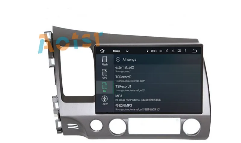 Sale 10.1"The Newest Octa Core Android 8.0 Car No DVD Player Radio GPS Navigation Unit For Honda Civic Sedan 2007 2008 2009 2010 2011 11
