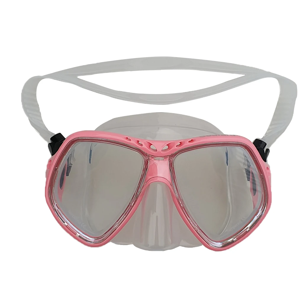 Professional Scuba Diving Mask Wear Resistant Underwater Swimming Snorkeling Spearfishing Glasses Adjustable Strap for Men Women