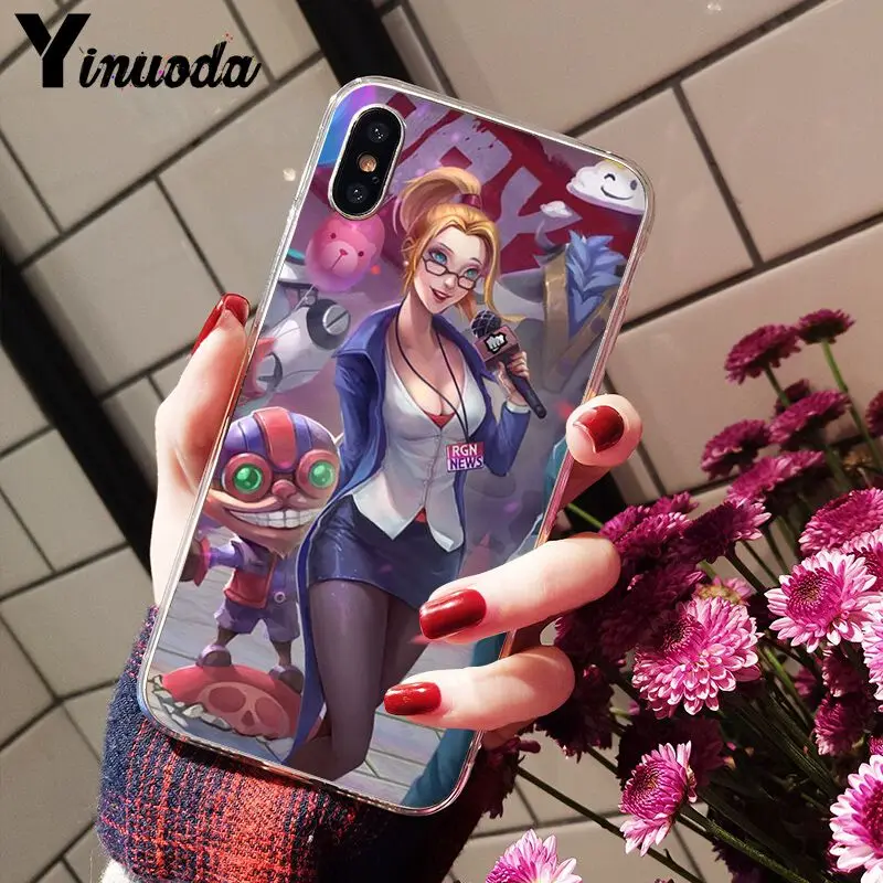 Yinuoda League of legends прозрачный мягкий силиконовый чехол для телефона из ТПУ iPhone X XS MAX 6