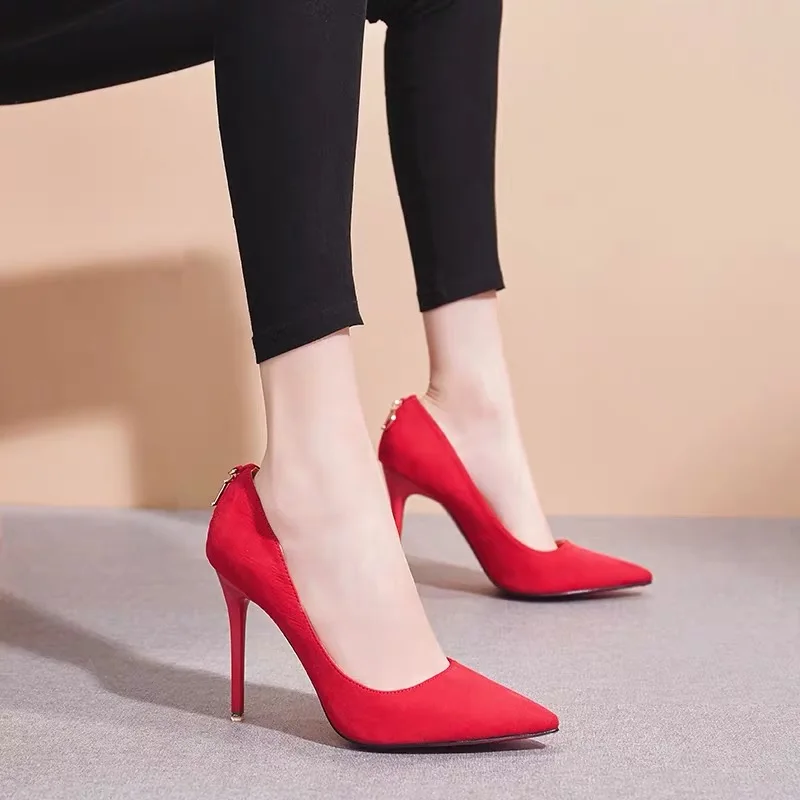 Shoes Women's high heels 2019 office ladies shoe fashion shallow pointed pumps Summer shoe concise sapato feminino Green sexy Shoes Women's high heels 2019 office ladies shoe fashion shallow pointed pumps Summer shoe concise sapato feminino Green sexy