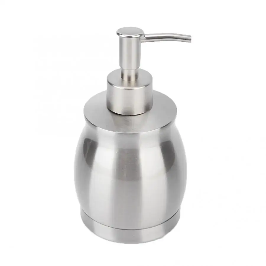 390ml Soap Dispenser Bathroom Manual Press-Type Stainless Steel Emulsion Soap Bottle for Bath/Washroom hand wash dispenser