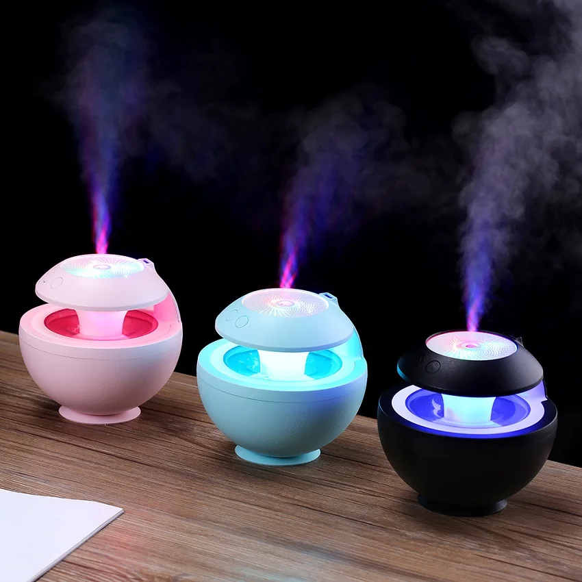 

400ml Car Air Humidifier Mini USB Essential Oil Diffuser Aroma Aromatherapy Mist Maker Colorful LED Air Refreshing For Home