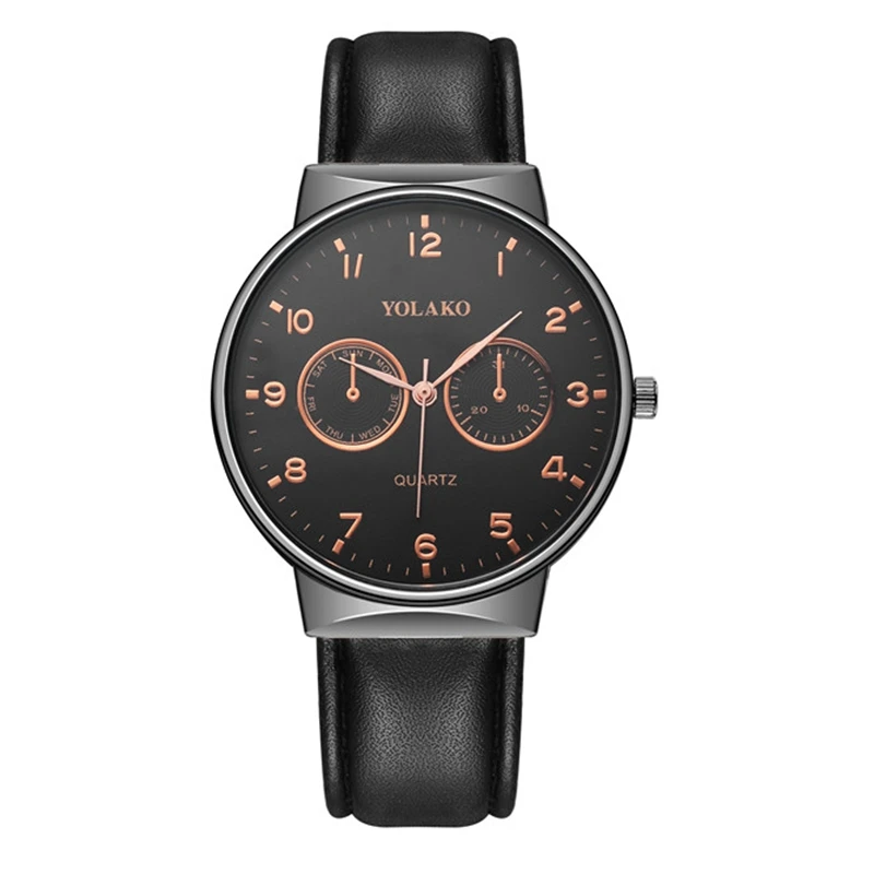 Mens Watches Top Brand Luxury Men Business Genuine Leather Waterproof Quartz Watch Male Military Wristwatch Relogio Masculino