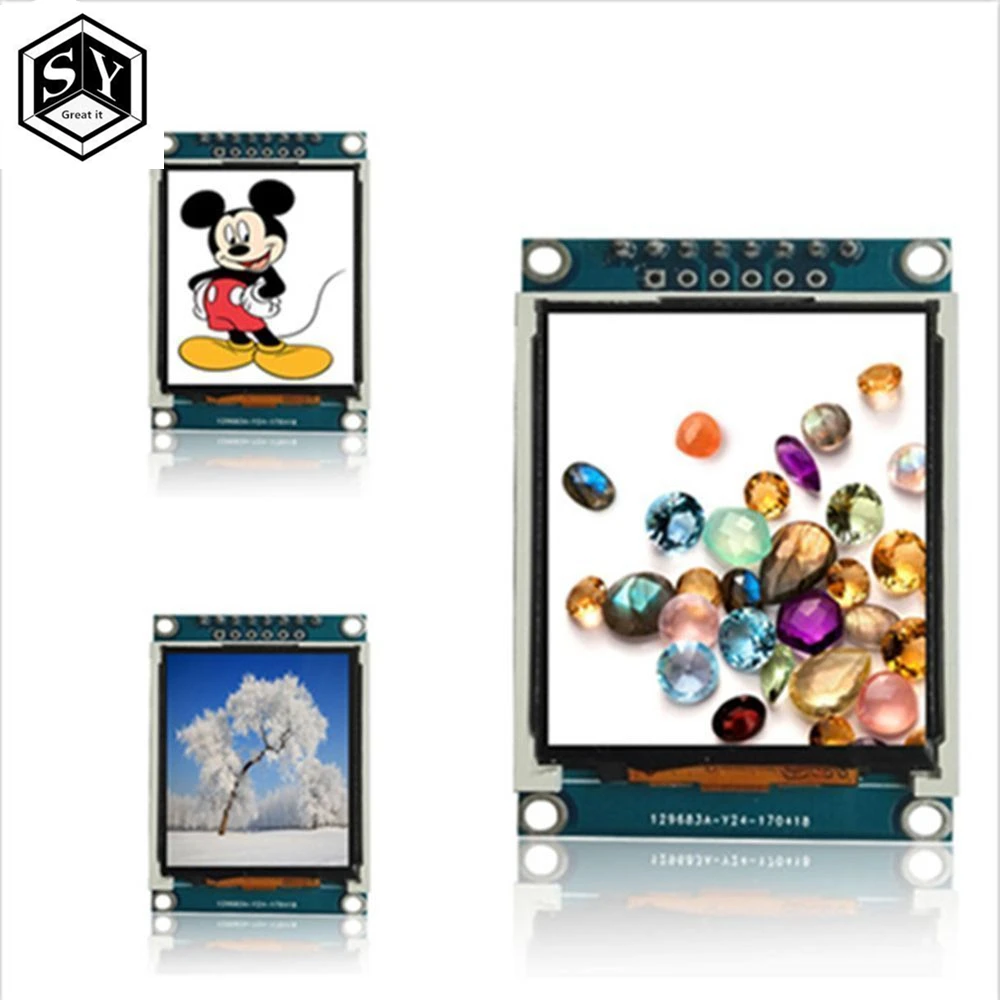 

1PCS Great IT 1.77 inch TFT LCD screen 128*160 1.77 TFTSPI TFT color screen module serial port module