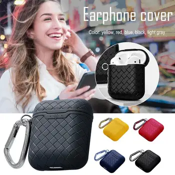 

Ultra-thin Protective Case for AirPods Wireless Bluetooth Headset Storage Box Shatter-resistant Anti-lost Silicone Sleeve Bag