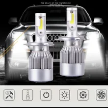 NEW Arrivals C6 Car Lights Bulbs H7 LED H4 9003 H11 LED H1 H3 H8 H9