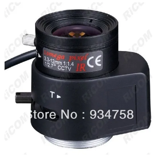 

1/2.7 "2.0 megapixel 3.3-12mm Auto Iris IR Lens