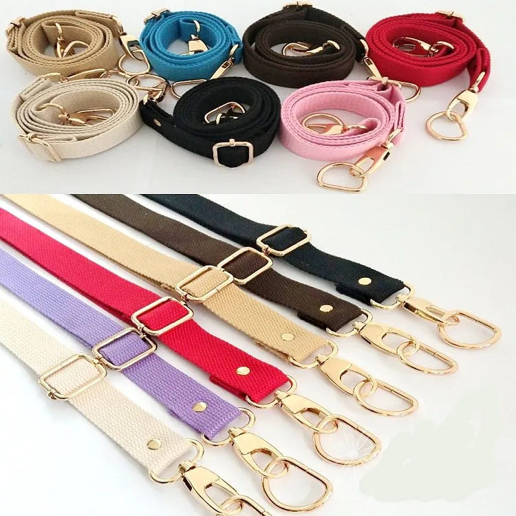 Buy 2.5cm wide 13 colors adjustable canvas ribbon