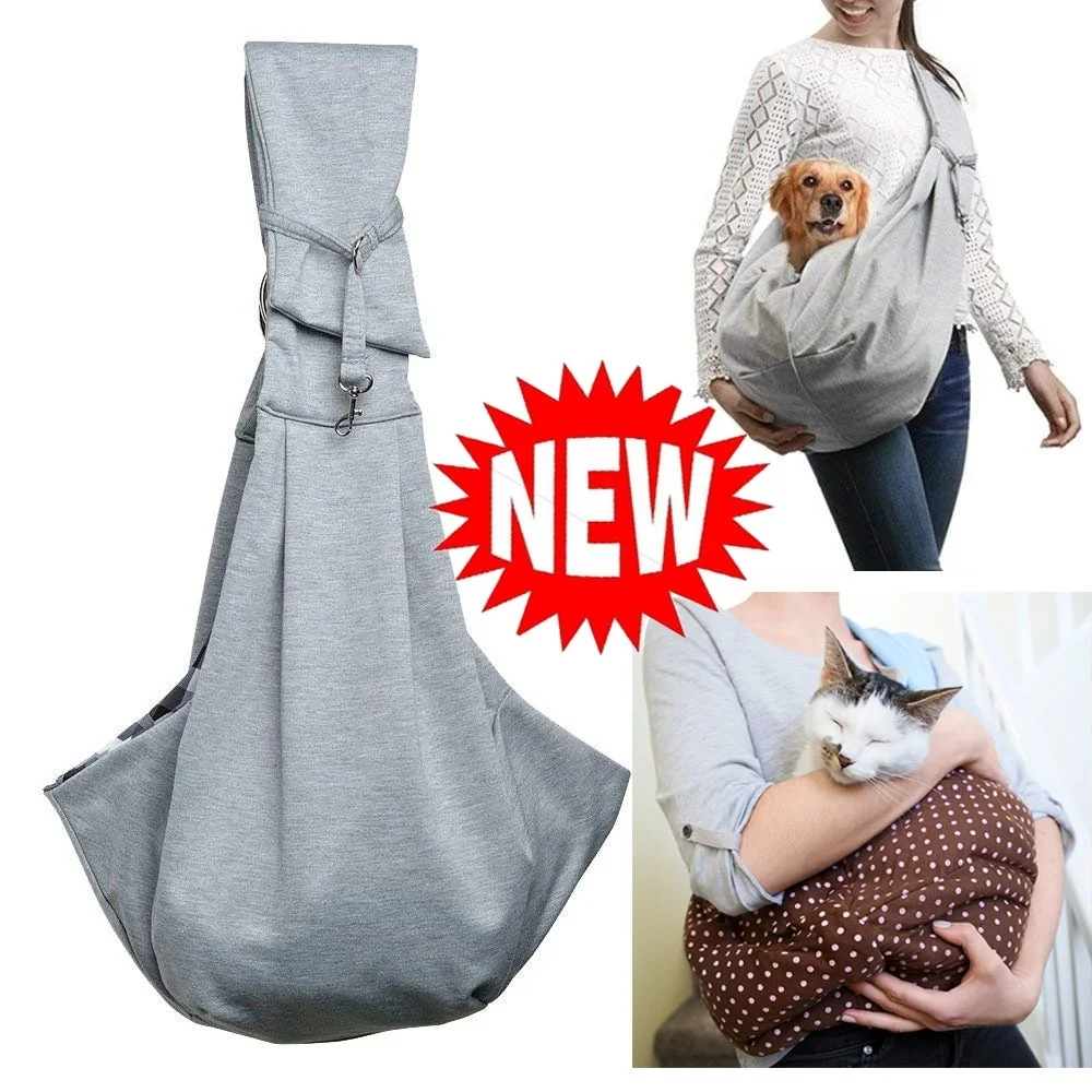 

Reversible Pet Sling Carrier Bag Puppy Small Dogs Cats Outdoor Travel Bag Shoulder Carry Tote Handbag