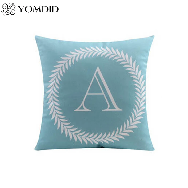 

26 letters cushions decorative pillow almofada Colorful pillow Linen Cotton Throw Pillow Cushion for Car Sofa Home Decor