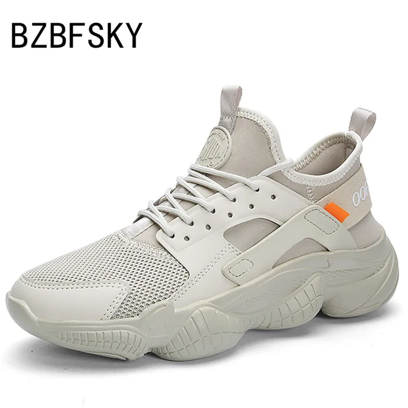 

BZBFSKY mens casual shoes Summer breathable Flying Weaving Men shoes Super Hot shoes thick sole Sports shoes mens sneakers