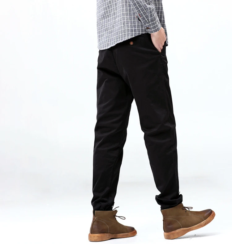 Gersri Для мужчин Бизнес однотонные брюки кэжуал Цвет Slim Fit Для мужчин s бренд Классический Man Брюки Мужской Взрослые Элитный бренд брюки плюс Size48