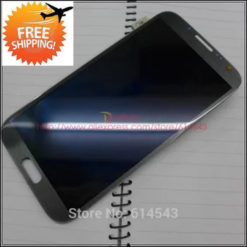 

Tested LCD Display with Touch Screen Digitizer Assembly Glass panel For Samsung Galaxy Note 2 ii Note2 N7100 Black+Track No.1pc