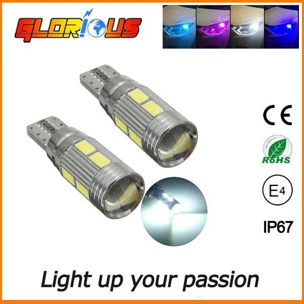 2 pcs Car Auto W5W T10 5630 10SMD  No error led parking car LED light