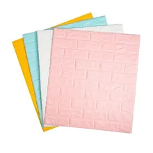 3D Wall Stickers Brick Pattern Waterproof Self Adhesive Wallpaper Room Home Decor For Kids Bedroom Living Room Stickers